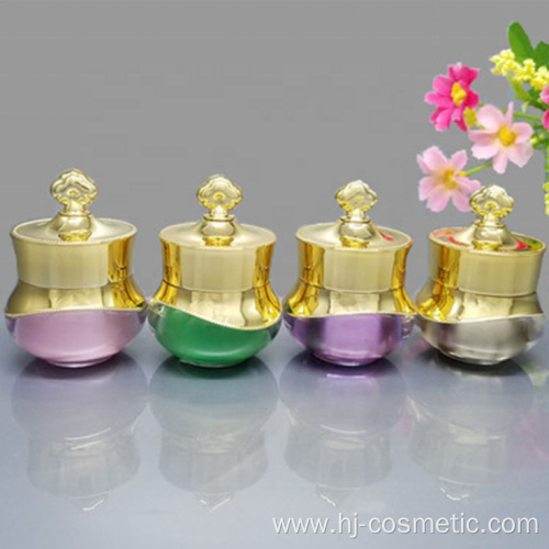 OEM/ODM high quality double-layer acrylic crown cosmetic jars with good price